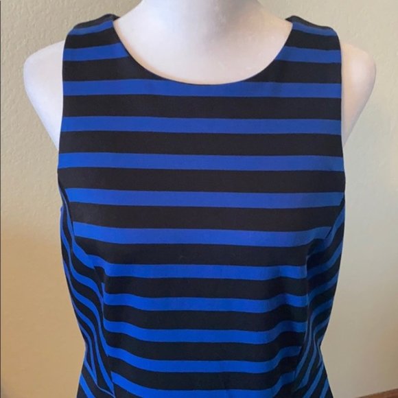 Blue and Black striped dress - Picture 6 of 6